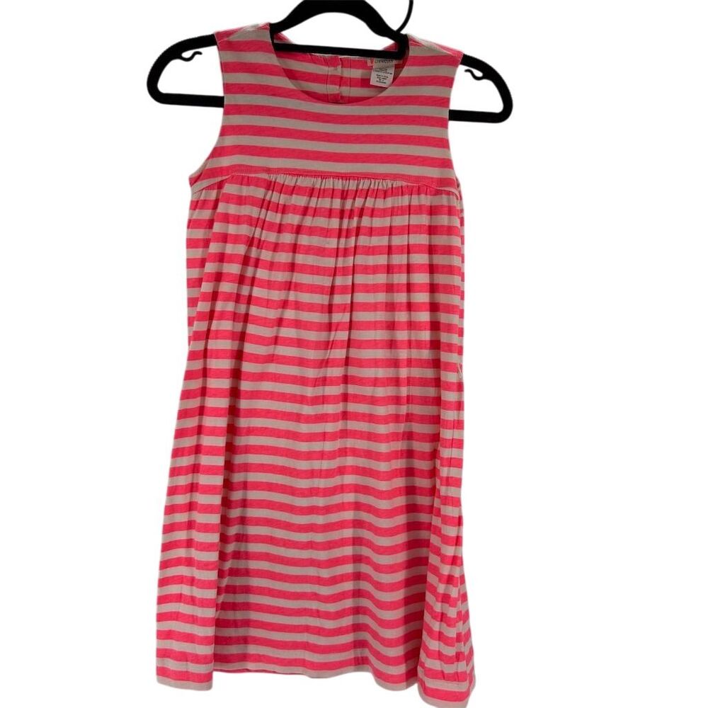 Crewcuts by J. Crew Girls' Striped Sleeveless Dress Size 10 Orange White